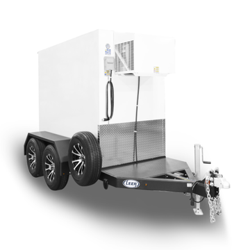 Refrigerated trailers for cold storage, ideal for transporting temperature-sensitive goods.