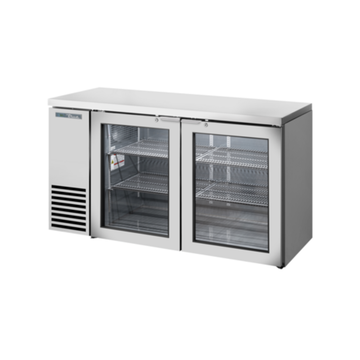 Premium back bar coolers with glass doors, designed for optimal drink refrigeration in bars and restaurants.