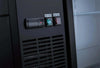 Control panel of UBB-24-48G-HC Two Glass Door Back Bar Cooler with light and power switches.