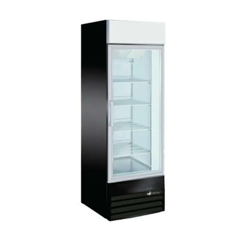 EFI C1-28GD commercial glass door merchandiser cooler with sleek design and visibility for beverages.