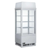 EFI CGCM-1742-W-L Square Glass commercial refrigerated display case for showcasing food and beverages.