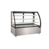 EFI Display CGCM-7356 Refrigerated Curved Glass Bakery Display Case with LED Lighting showcased elegantly.