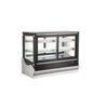 EFI Display CGSLM-4838 refrigerated countertop display case showcasing stylish food presentation.