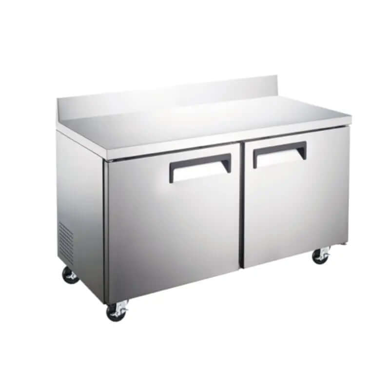 EFI FWDR2-48VCX 48-Inch Two-Section 4-Drawer Worktop Freezer Counter for commercial kitchen efficiency.