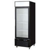 EFI C1-27GDVC-L left hinge glass door commercial merchandiser refrigerator for retail display.