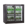 EFI Versa Chill C2S-3640-CT sliding glass door commercial cooler with beverages displayed.