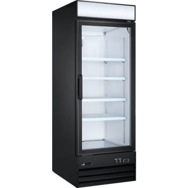 EFI X-Line 27-inch Glass Door Stainless Steel Commercial Cooler for optimal food storage.
