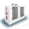 Leer L100UCSP 100 Cu. Ft. Outdoor Ice Merchandiser with Solid Swing Doors, designed for outdoor retail ice sales.