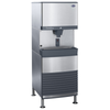 Follett Symphony Plus 110FB414A-SI freestanding chewblet ice dispenser with 425 lb production capacity.