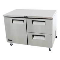 EFI Versa-Chill 48" Undercounter Commercial Freezer with 1 Door & 2 Drawers