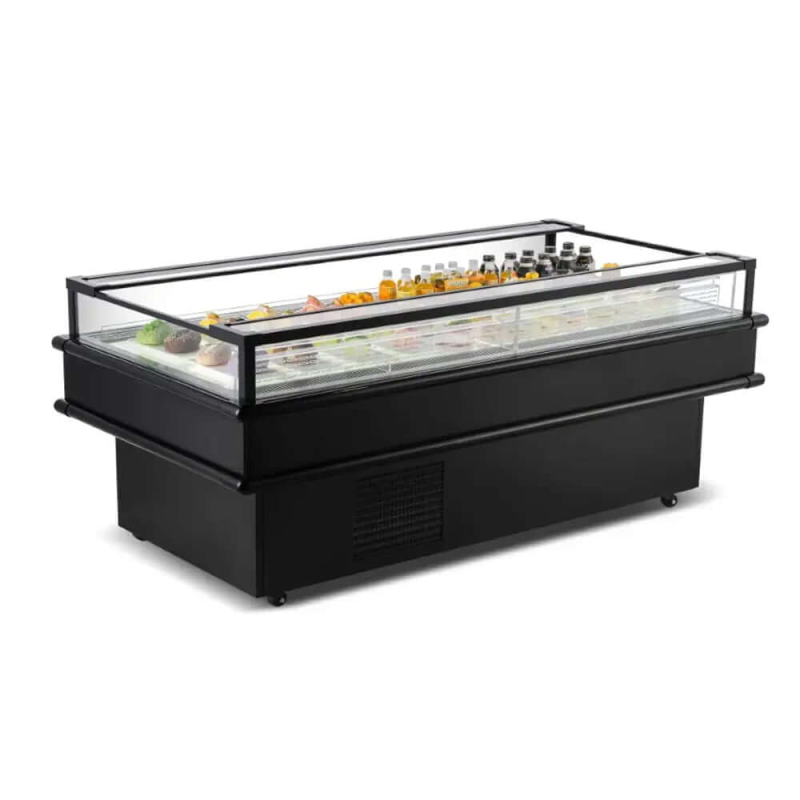 Ancaster Food Equipment IC85 84.8-Inch Commercial Refrigerated Island Showcase