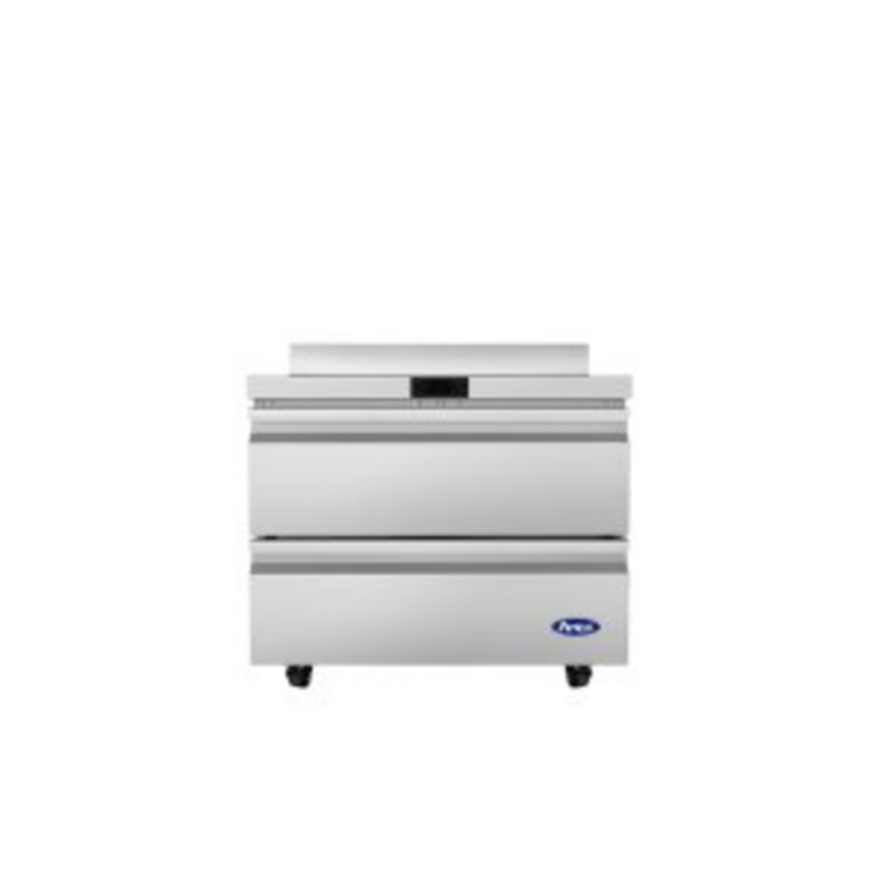 Atosa AWF36D2 36-3/8" Commercial 2-Drawer Worktop Freezer