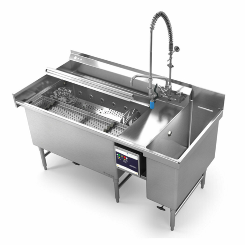 Power Soak 69.5-Inch Continuous Agitation Skewer Wash Dishtable SKS-70R-208-3