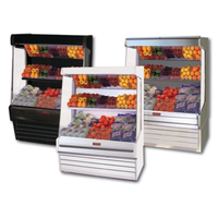 Howard-McCray SC-OP30E-8-S-LED 99" Open Produce Display Case - Stainless Steel