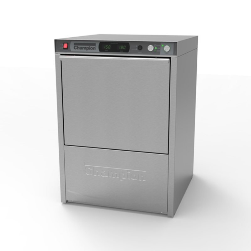 Champion UH330B 24-Inch High-Temperature Undercounter Dishwasher with Heat Recovery