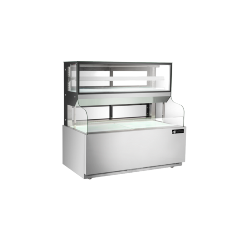 EFI CGOSM-6060 59-Inch Stainless Steel Refrigerated Combo Merchandiser Case