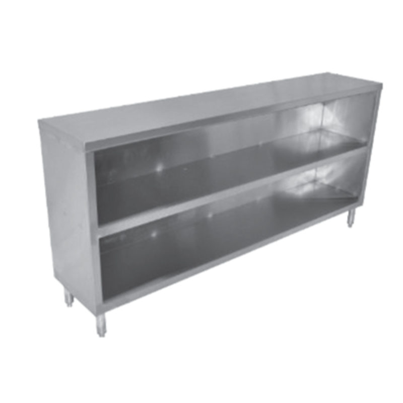 Thorinox TKOC-1548-SS 48-Inch Open-Front Stainless Steel Dish Cabinet