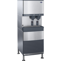 Follett 110FB414W-S Symphony Plus water-cooled chewblet ice dispenser for ice and water service.