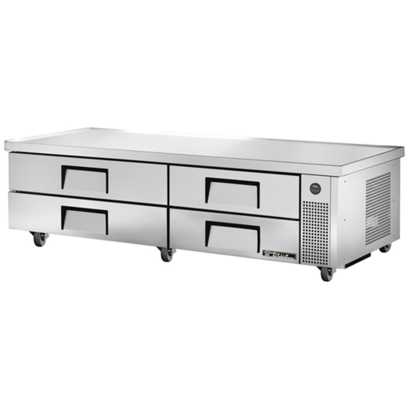 True TRCB-82-84-HC 84" Four-Drawer Refrigerated Chef Base Equipment Stand