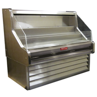 Howard-McCray SC-OS30E-5-S-LED 63-Inch Stainless Steel Open Refrigerated Merchandiser