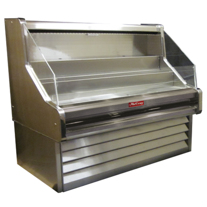 Howard-McCray SC-OS30E-5-S-LED 63-Inch Stainless Steel Open Refrigerated Merchandiser