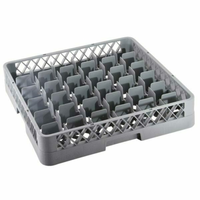 Omcan 43503 Heavy-Duty 36-Compartment Commercial Glass Washing Rack, 19.7"
