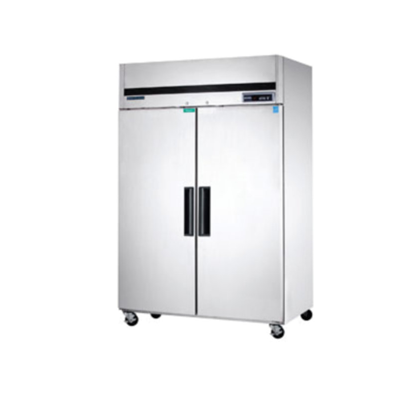 Maxx Cold MCFT-49FDHC 54-Inch Double Solid Door Commercial Reach-In Freezer for commercial kitchens.