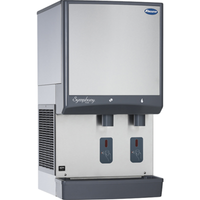 Follett 25CI414W-S Touchless Countertop Nugget Ice and Water Dispenser with 25 lb Bin