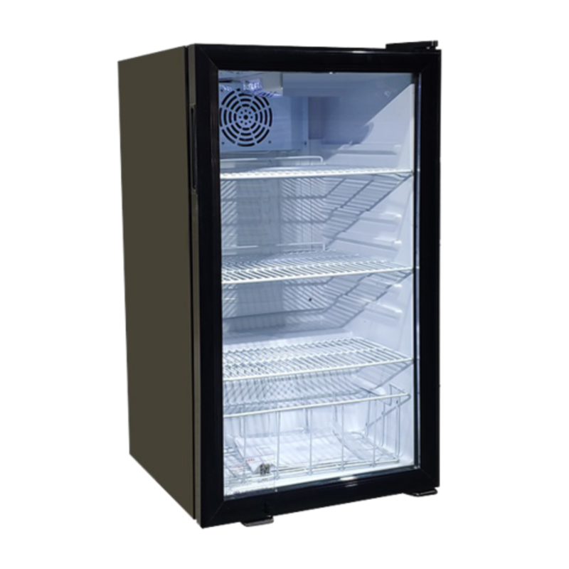 EFI C1-98GDCT 19-Inch Black Countertop Glass Door Display Cooler