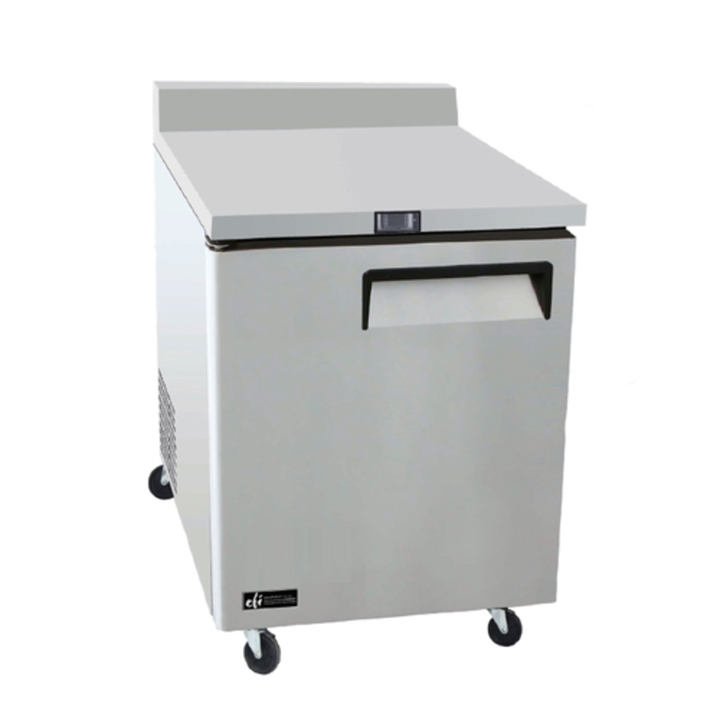 EFI Versa-Chill FWDR1-27VC-L 27.5" Left-Hinged Worktop Freezer with Backsplash