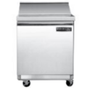 Maxx Cold MVR29SHC 29-inch commercial sandwich and salad prep refrigerator with stainless steel finish.