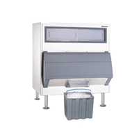 Follett DEV1475SG-60-LP low-profile ice shuttle system for commercial use with ice storage bin.