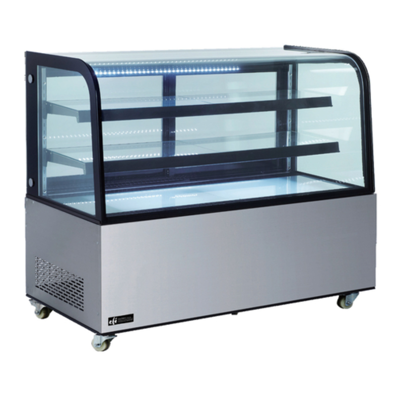 EFI CGCM-6048 60-Inch Curved Glass Bakery Display Case