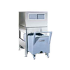Follett ITS500NS-31 31-Inch Gravity Dispense Ice Storage System with mobile cart for efficient ice management.