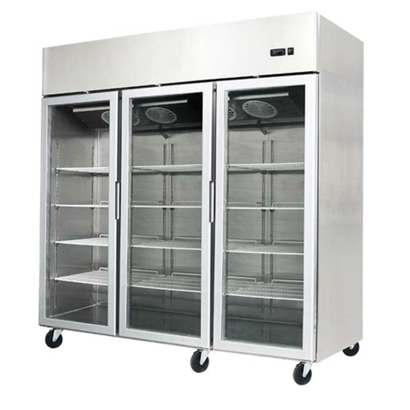 EFI C3-78GDSVC 78-Inch 3-Door Reach-In Commercial Glass Display Refrigerator