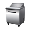 Maxx Cold X-Series refrigerated salad and sandwich prep table with stainless steel finish and spacious design.