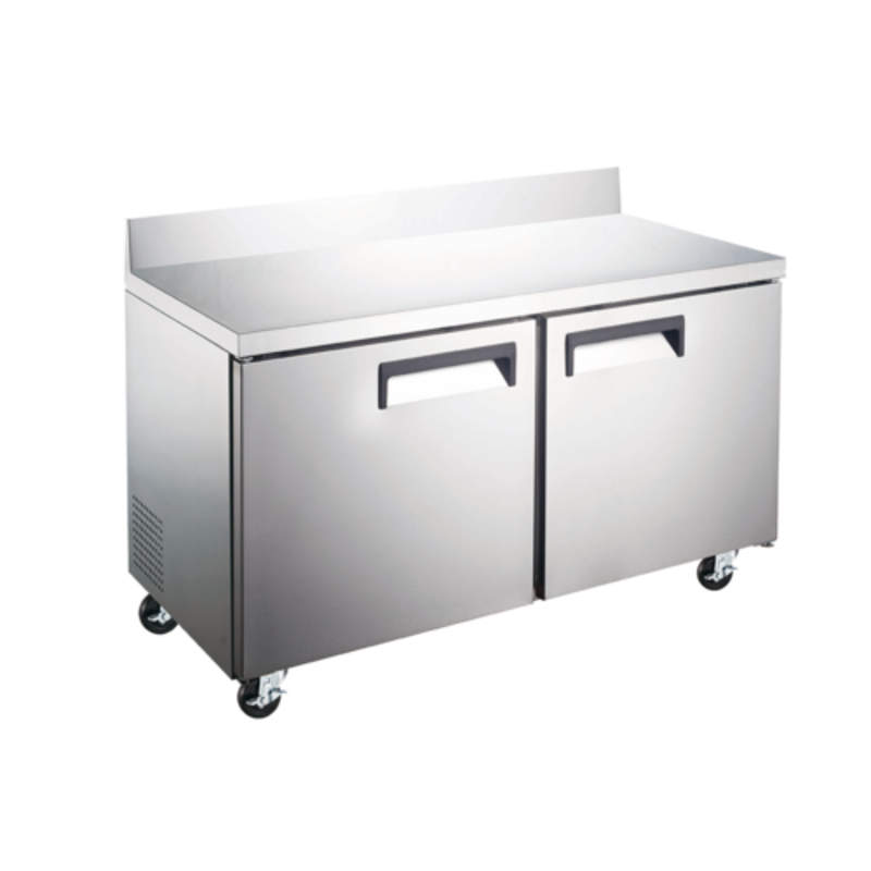 EFI CWDR2-60VCX 60-Inch Commercial Worktop Refrigerator with Backsplash