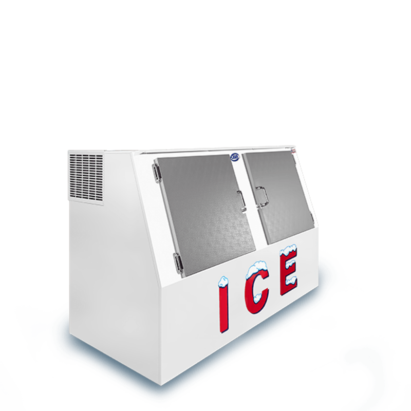 Leer L462LCSP 73-Inch Cold Wall Low-Profile Outdoor Ice Merchandiser, 46 Cu. Ft.