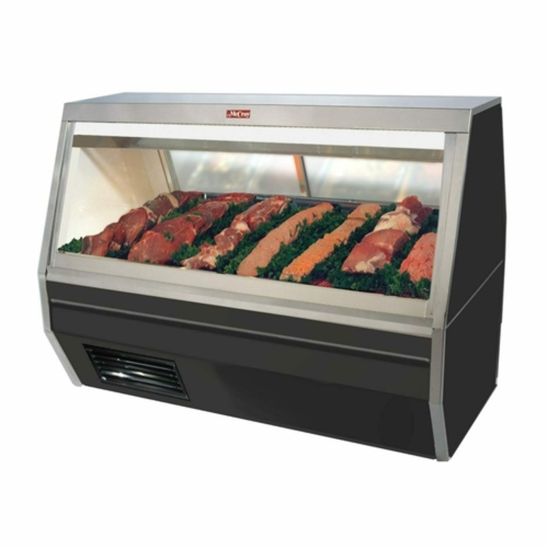Howard-McCray SC-CMS35-10-BE-LED 119-Inch Double Duty Red Meat Service Case with Black Exterior