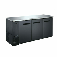 EFI CBBDR3-72CC 72.8" 3-Door Solid Refrigerated Back Bar Cabinet