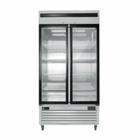 EFI C2-39GDSVC 39.5-Inch Versa-Chill Double Glass Door Merchandising Refrigerator