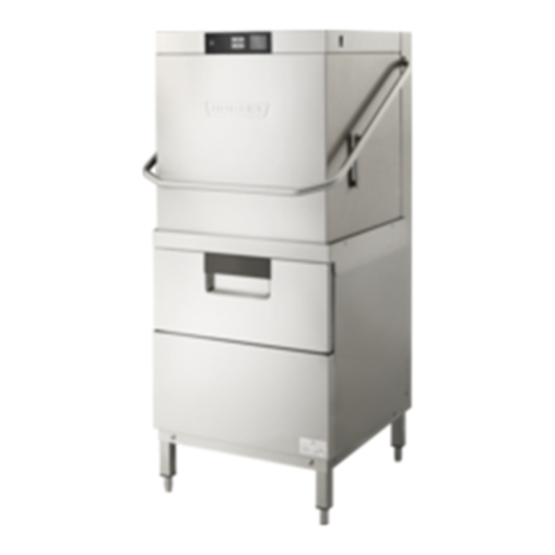 Hobart AMTL-2 Dual-Chamber Door-Type Commercial Dishwasher - 80 Racks/Hr