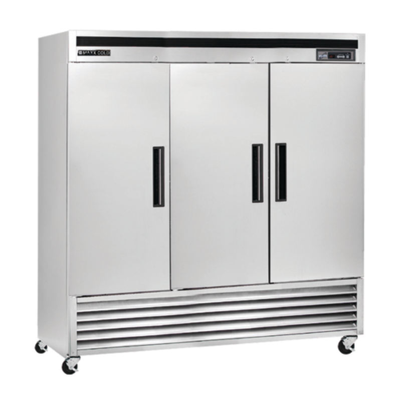 Maxx Cold MCF-72FDHC 81-Inch Triple Solid Door Commercial Reach-In Freezer