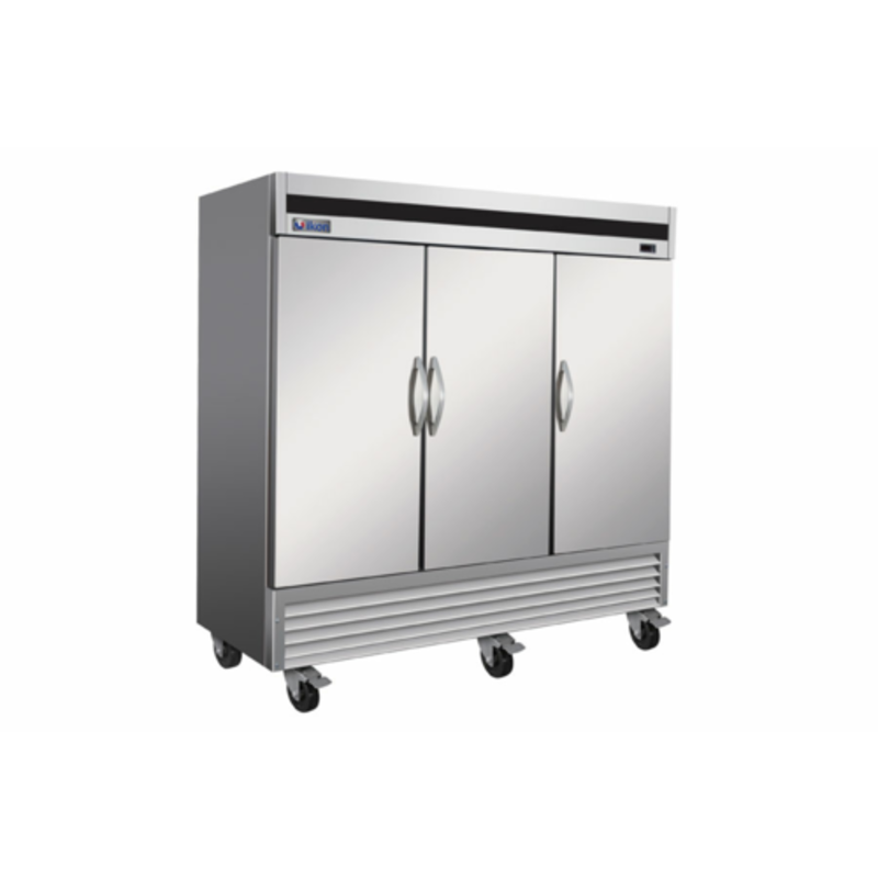 IKON IB81F-DV 3-Door Solid Reach-In Commercial Freezer - 81"