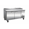 IKON IPP71 70.8-Inch Two-Section Refrigerated Pizza Prep Table for efficient food preparation.