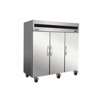 IKON IT82R 81-Inch Three-Section Solid Door Commercial Refrigerator - commercial refrigerator 81-inch three-door.