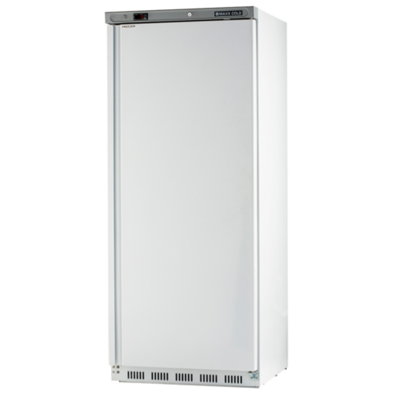 Maxx Cold MXX-23FRHC refrigerator in white, a convertible fridge freezer for commercial kitchens.