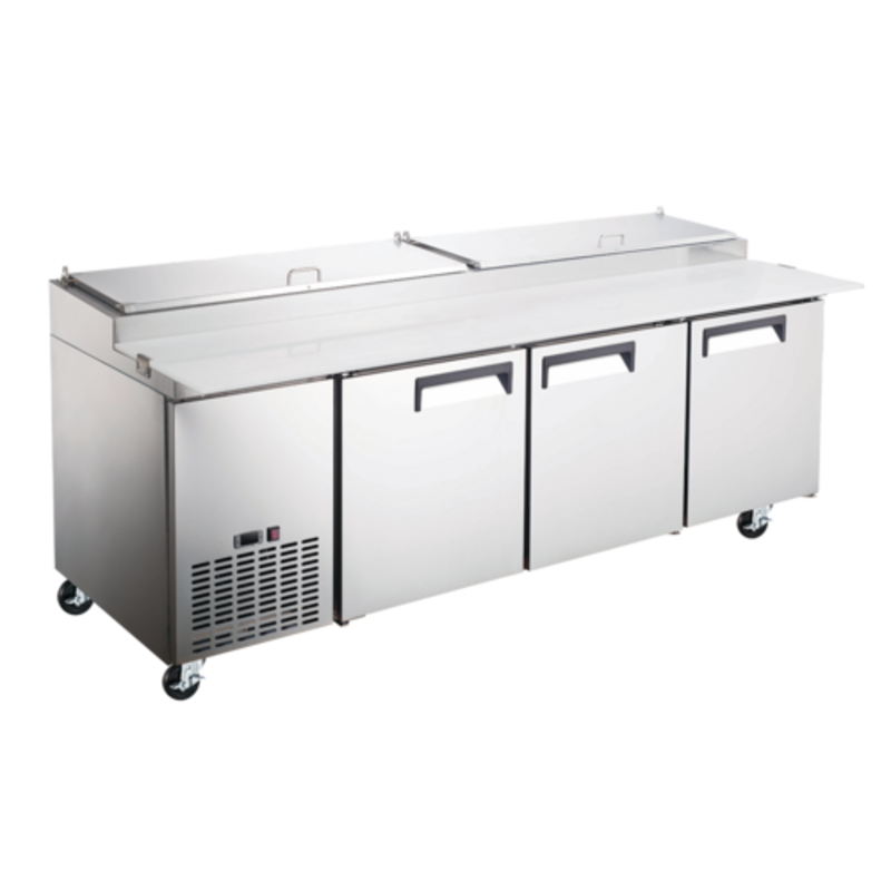 EFI CPDR3-93VCX Versa Chill 93-Inch Three-Door Commercial Pizza Prep Table
