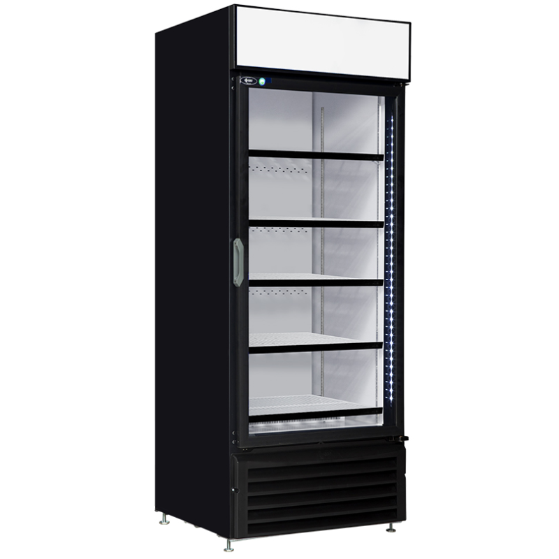 QBD CD26-HC/RX 30-Inch Glass Door Pharmacy Refrigerator in Black