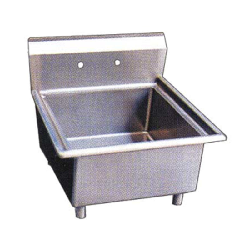 Omcan 22112 Heavy-Duty 18" x 18" Single Compartment Pot Sink